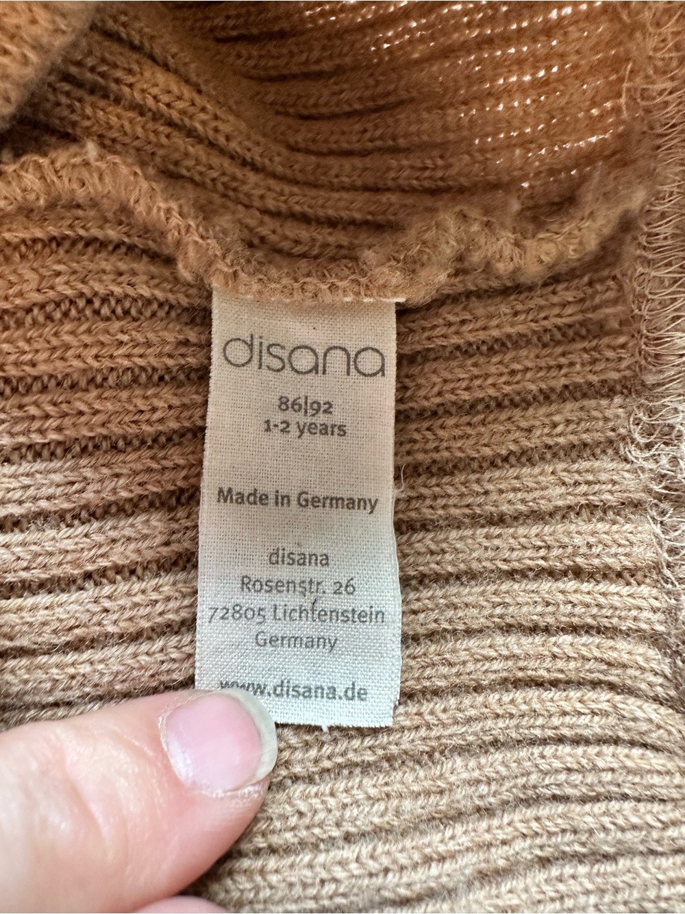 Disana heavy knit 100% virgin wool pants - Picture 4 of 4
